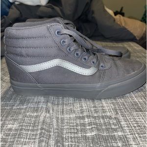 Gray Women’s High Top Vans size 7.5